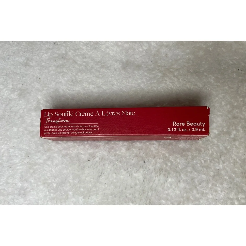 Rare Beauty Lip Souffle Matte Lip Cream Transform Deep Wine Red 0.13oz